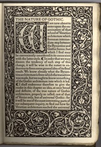 Pagina uit een boek ten tijde van de Arts and crafts beweging