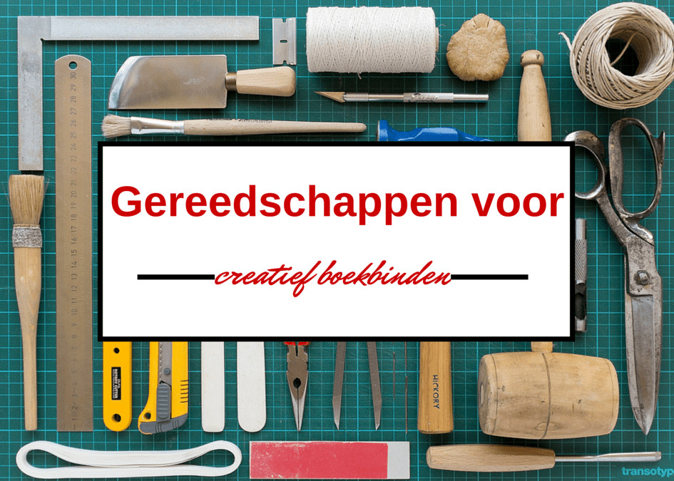 Gereedschappen voor creatief boekbinden