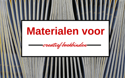 Materialen en grondstoffen voor boekbinden