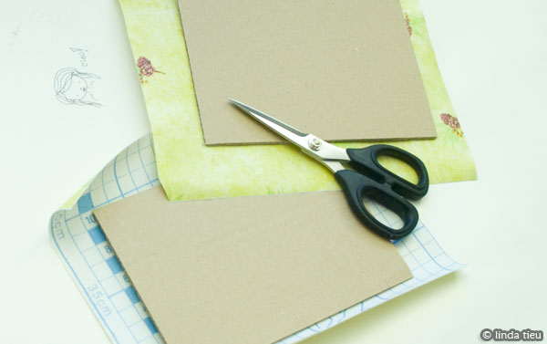 koptische binding - kaft bekleden