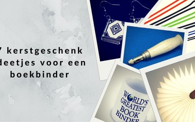 7 kerstgeschenk ideetjes voor een boekbinder
