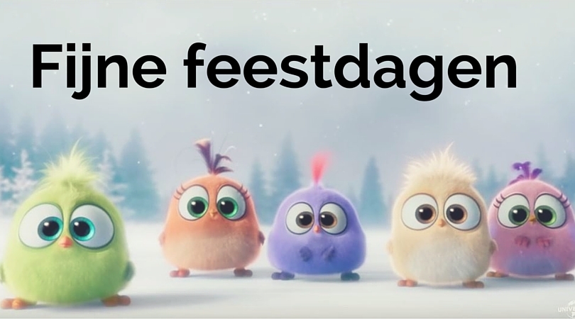 fijne feestdagen met de angry birds