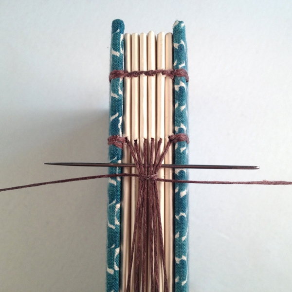 combinatie Koptische- Langsteek binding