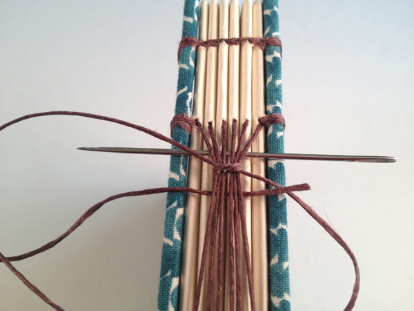 combinatie Koptische- Langsteek binding