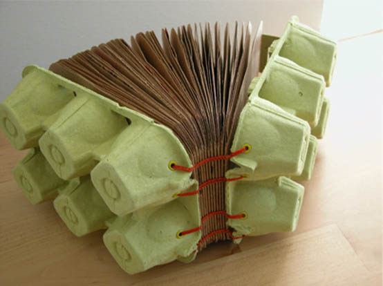 eco books - met eierkartonnetjes
