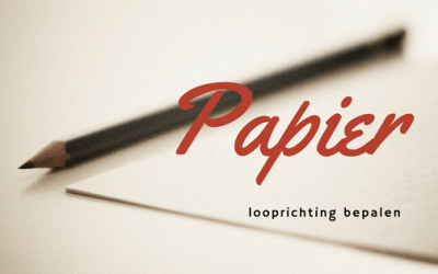 Looprichting van papier