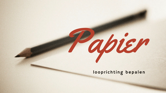 Looprichting van papier